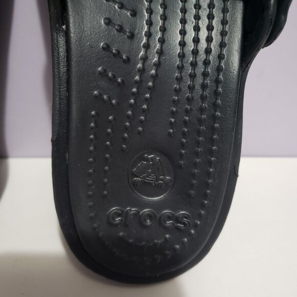 Crocs Black Slip On Comfort Sandals Women's Sz 7 - Picture 7 of 9
